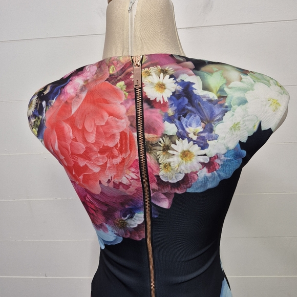 Ted Baker Brynee Floral Dress Size 0 - Picture 5 of 12